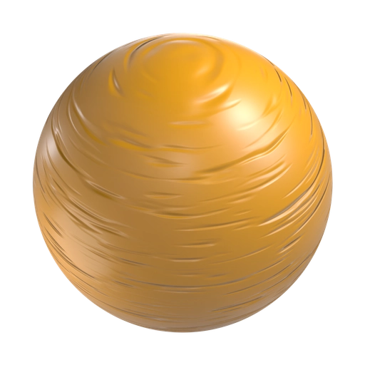 Wrinkled Orange Plastic 3D material