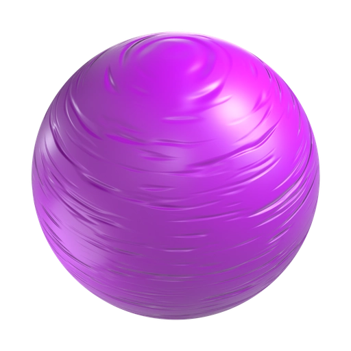 Wrinkled Purple Plastic 3D material