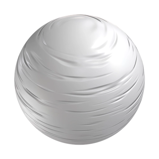 Wrinkled White Plastic 3D material