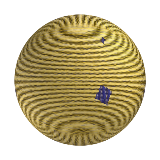 Yellow Patterned Fabric 3D material
