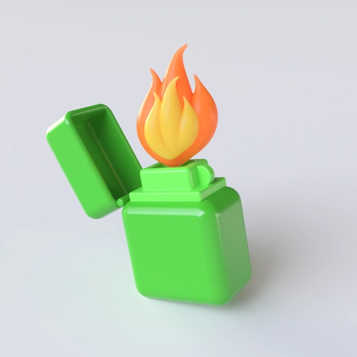 Zippo Lighter 1 3D model