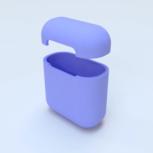 airpods 2° generation case 3D template 1 3D model