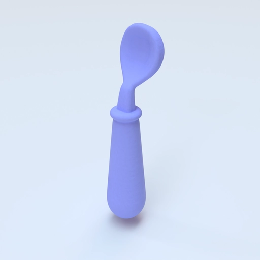 baby food set spoon 3D template 1 3D model