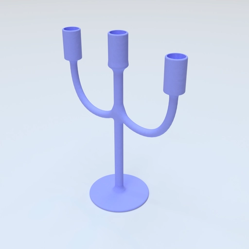 candlestick 3D template 1 3D model