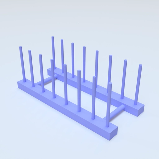 dish rack 3D template 1 3D model