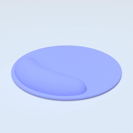 mousepad with wrist rest 3D template 1 3D model