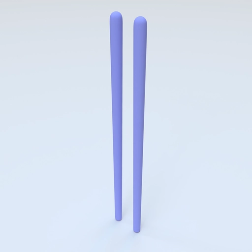 sushi chopstick 3D template 1 3D model