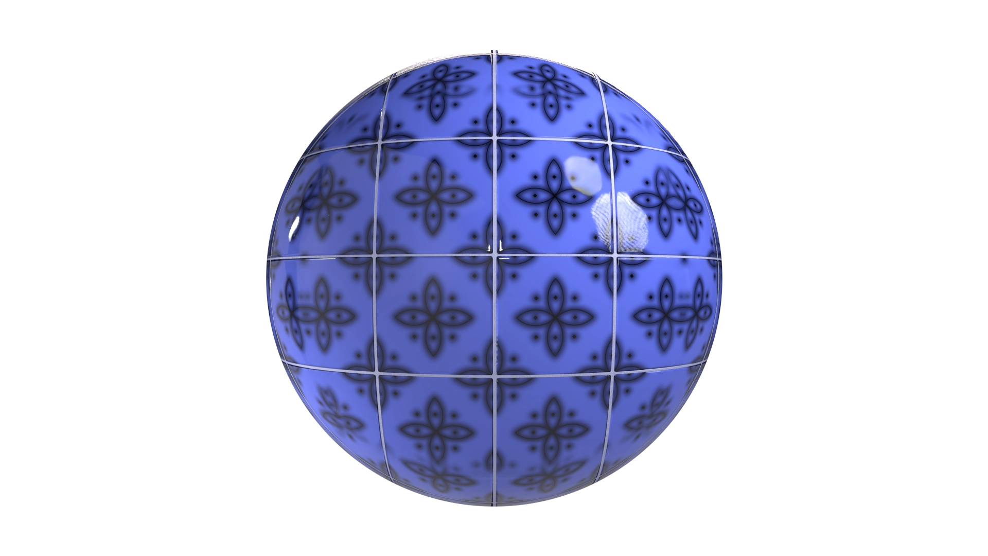 Blue Tile 3, a 3D material on Womp