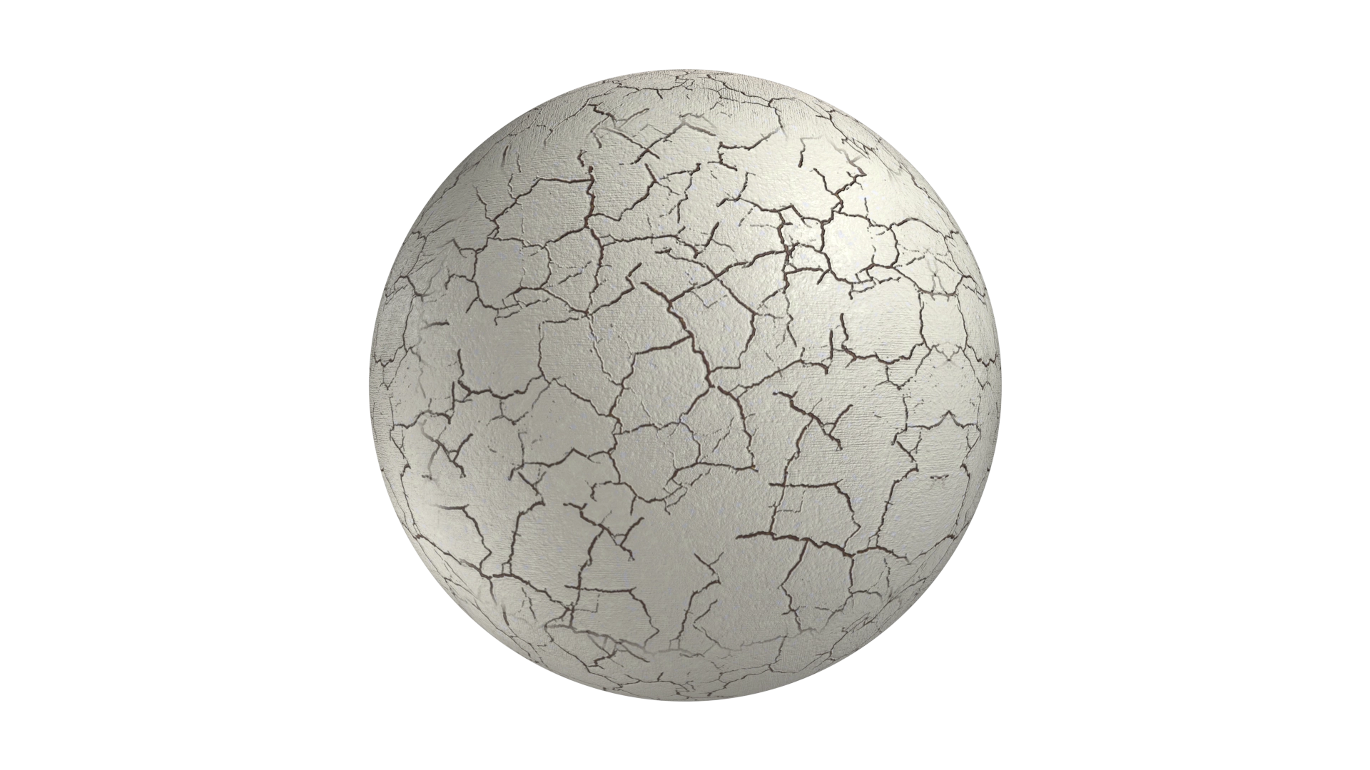 Cracked White Matte Ceramic, a 3D material on Womp