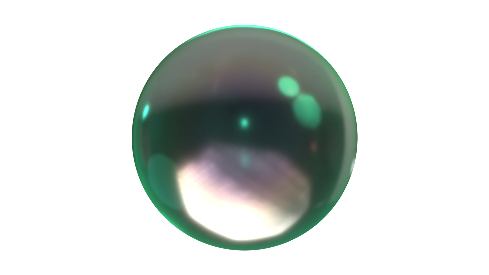 Green Iridescent Glass, a 3D material on Womp