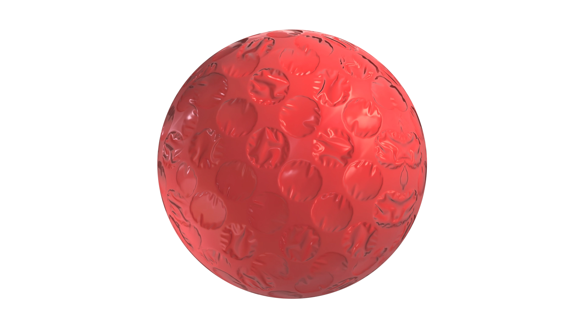 Red Bubble Wrap, a 3D material on Womp