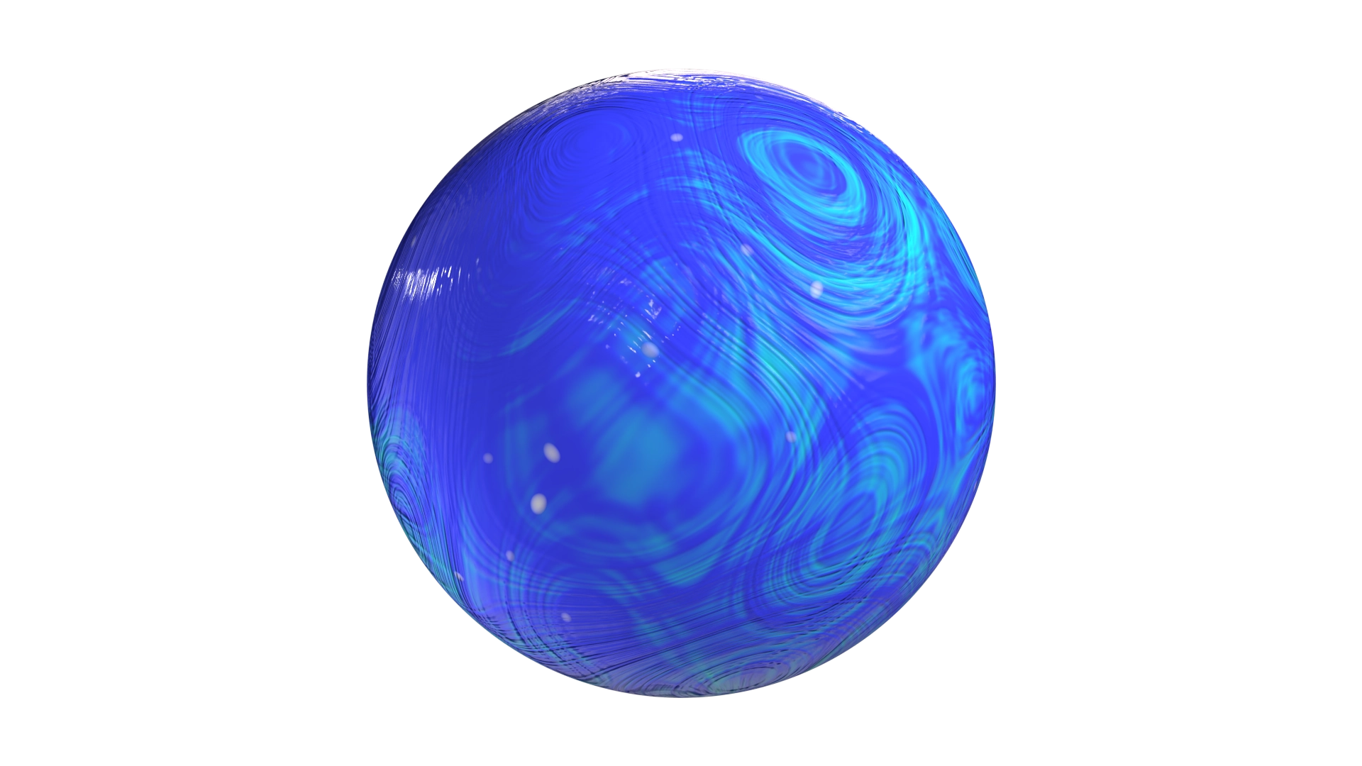 Swirled Blue Clay, a 3D material on Womp