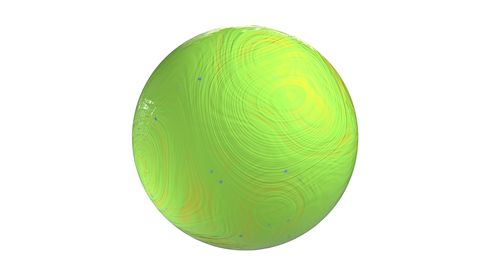 Swirled Lime Green Clay, a 3D material on Womp