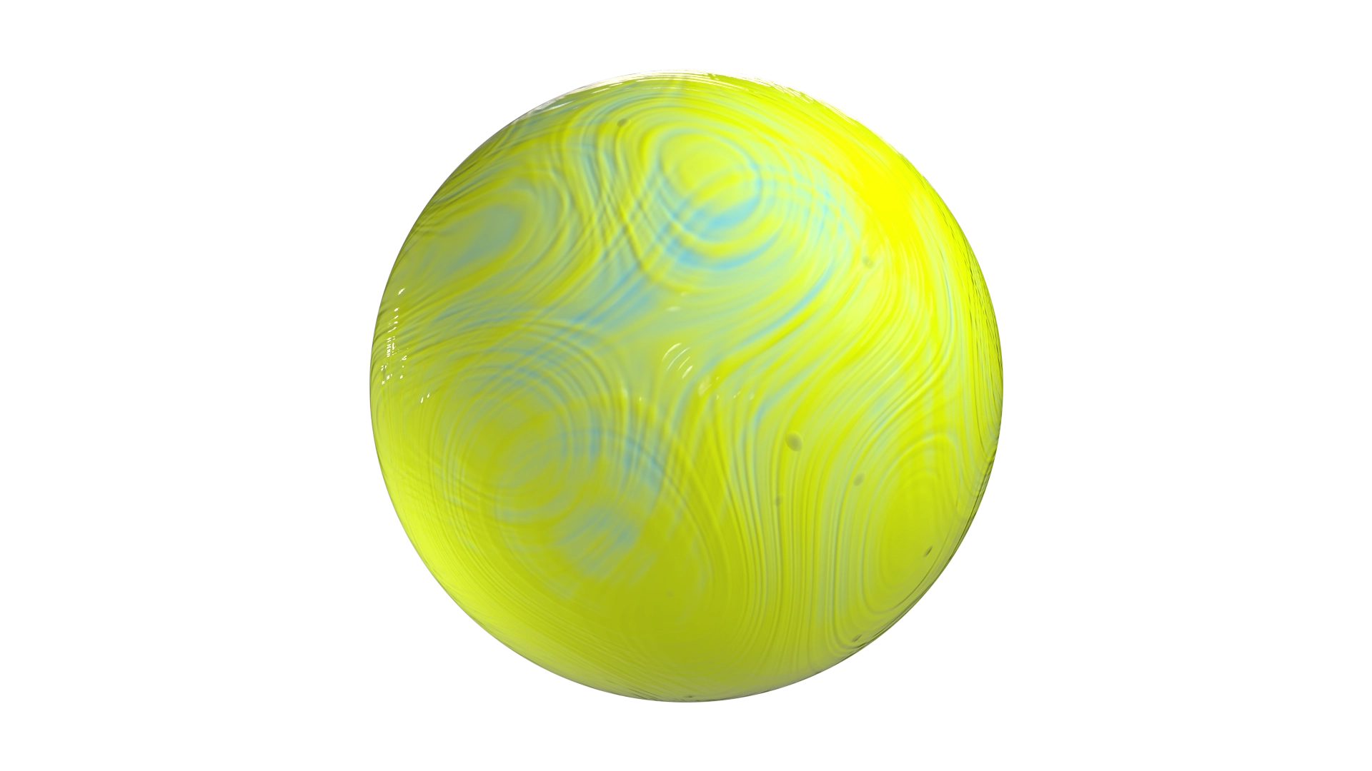 Swirled Lime Yellow Clay, a 3D material on Womp