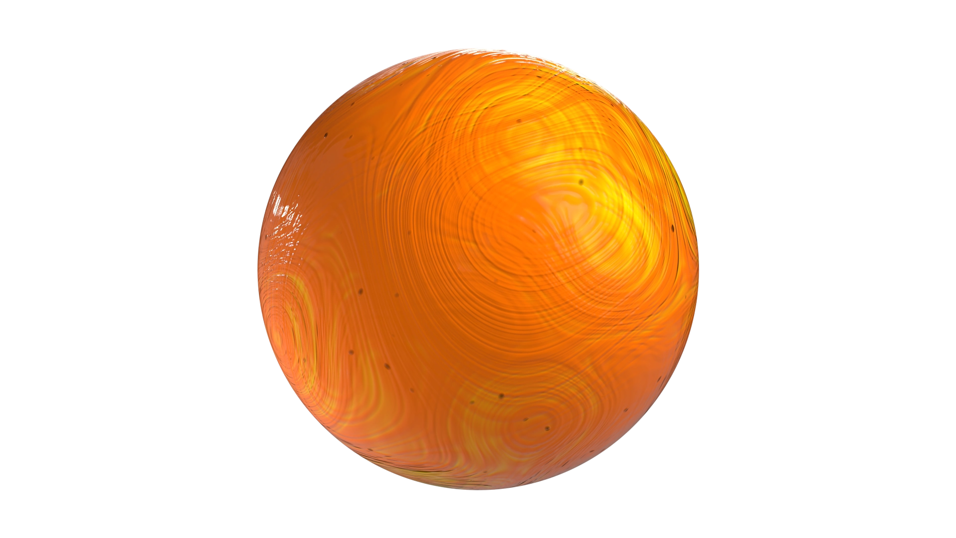 Swirled Orange Clay, a 3D material on Womp