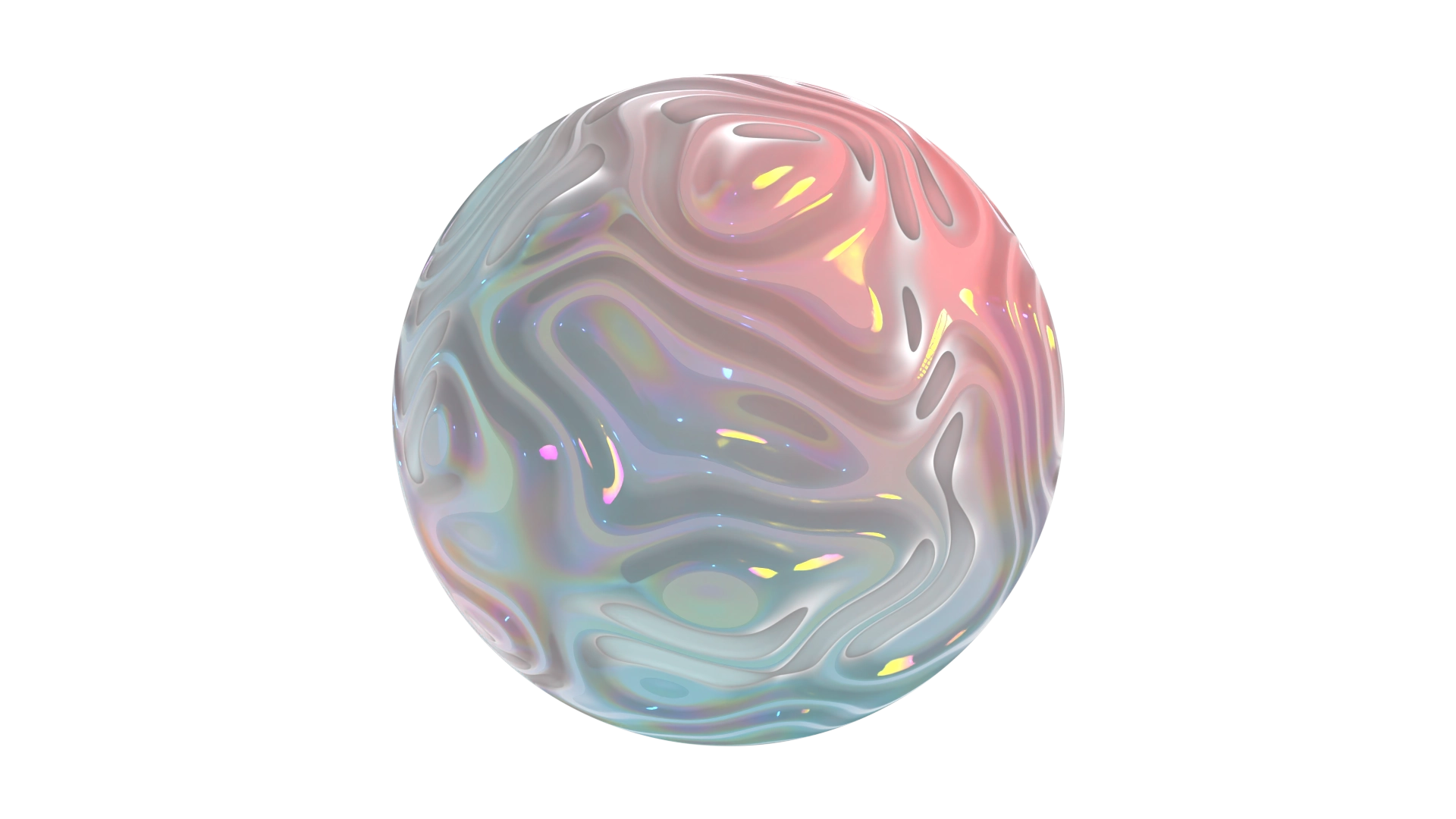 Swirled Rainbow Glass, a 3D material on Womp