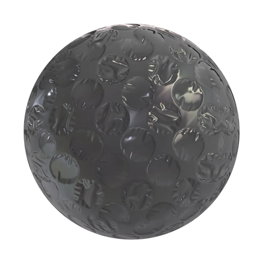 Black Bubble Wrap 3D material