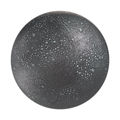 Black Spotted Glossy Ceramic 3D material