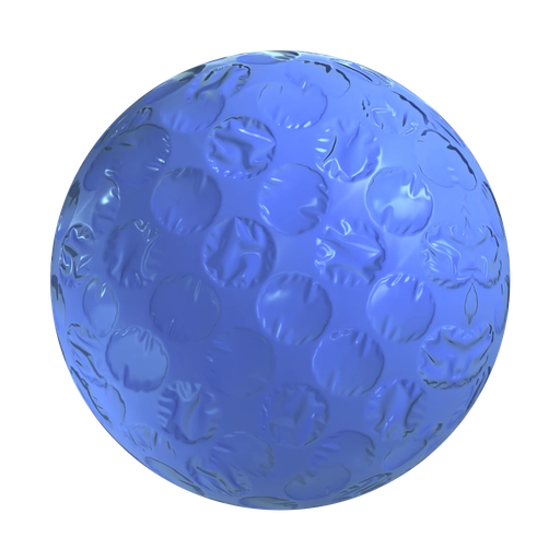 Blue Bubble Wrap 3D material