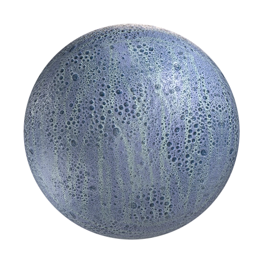 Blue Spotted Glossy Ceramic 3D material