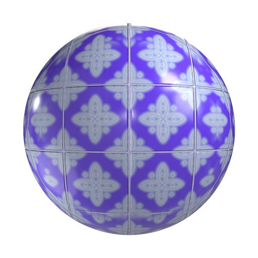 Blue Tile 1 3D material