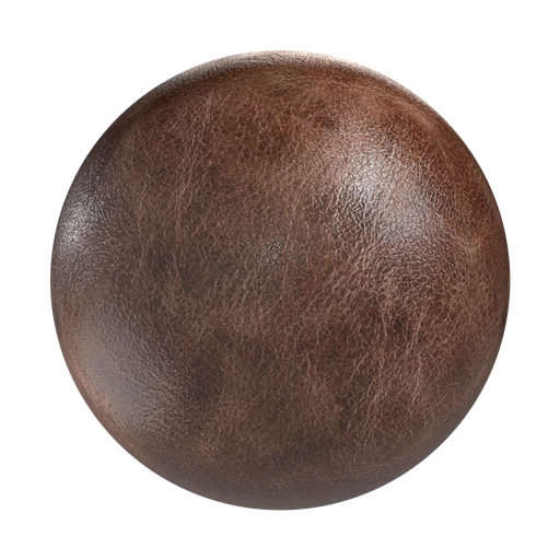 Brown Cracked Leather​ 3D material