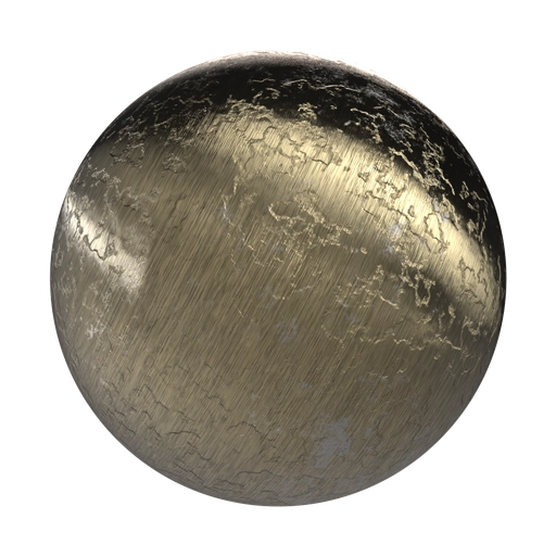 Brushed Brass 3D material
