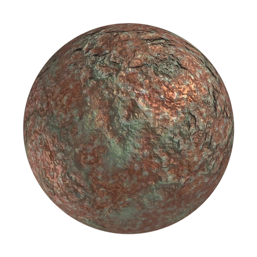 Burnt Copper 3D material