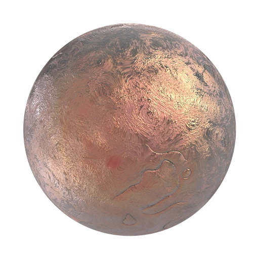 Copper Clay 3D material