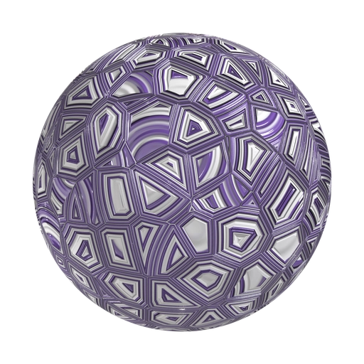 Crackle Purple 3D material