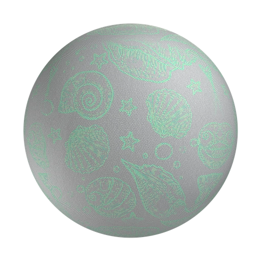 Fabric With Shells 1 3D material