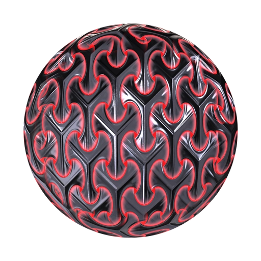 Glowing Metal Tiles 1 3D material