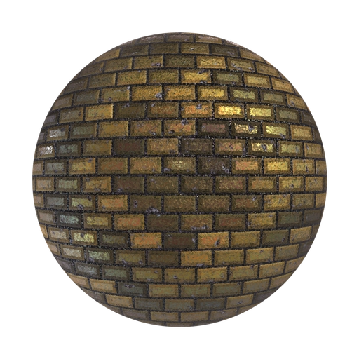 Gold Bricks 3D material