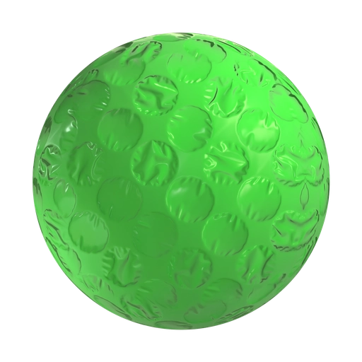 Green Bubble Wrap 3D material