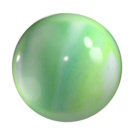 Green Glossy Ceramics 3D material