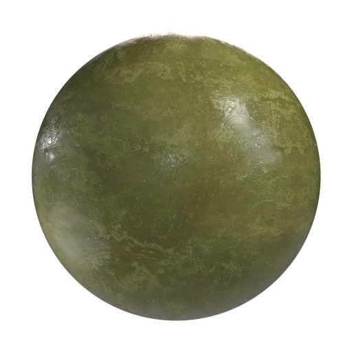 Green Matte Ceramics 3D material