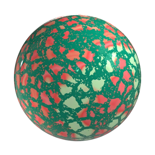 Green Terrazzo 1 3D material