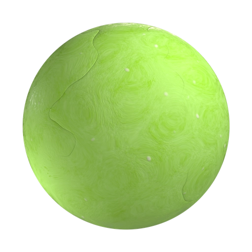 Lime Green Clay 3D material