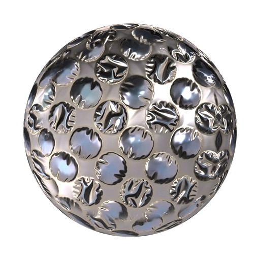 Metal Bubble Wrap 1 3D material