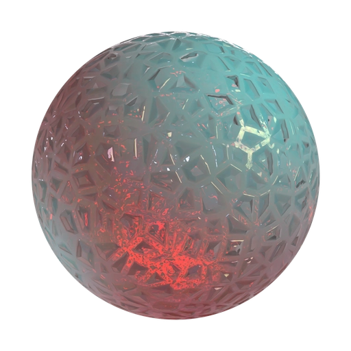 Milky Rainbow Rubber 3D material