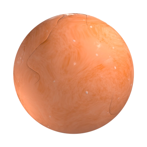 Orange Clay 3D material