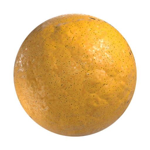 Orange Spotted Clay 3D material