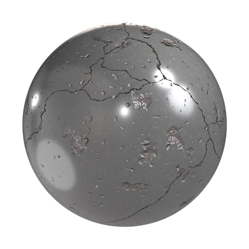 Polished Shiny Concrete 3D material