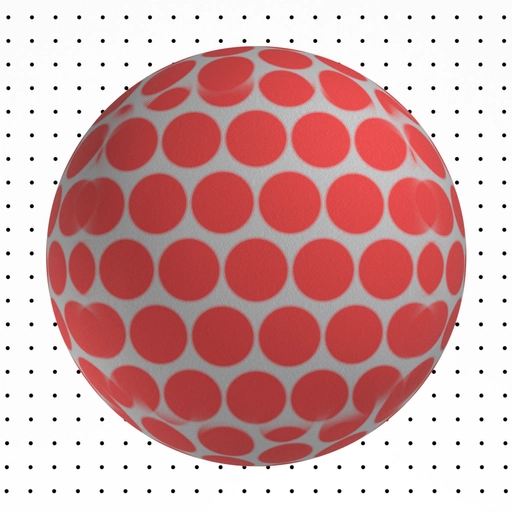 Polka Dot Fabric 3D material
