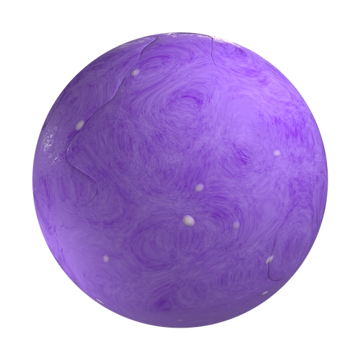 Purple Clay 3D material