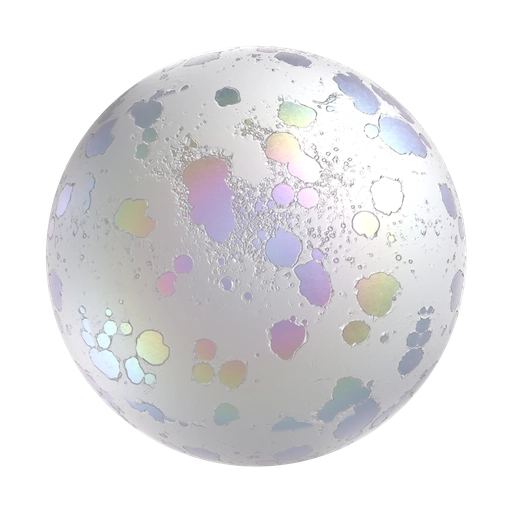 Rainbow Paint Peel 3D material