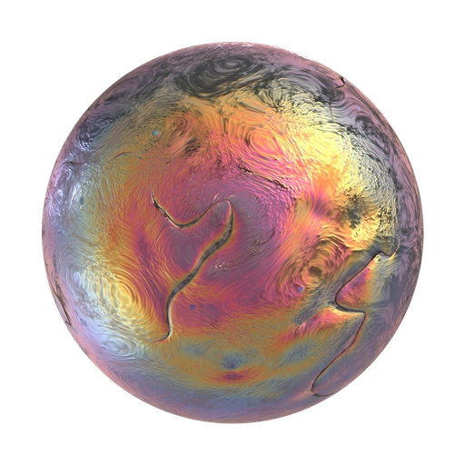 Rainbow Red Clay 3D material