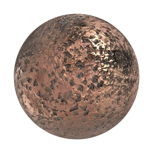 Raw Copper 3D material
