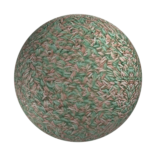 Rough Green Fabric 3D material