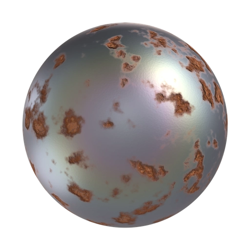 Rusted Metal 3D material